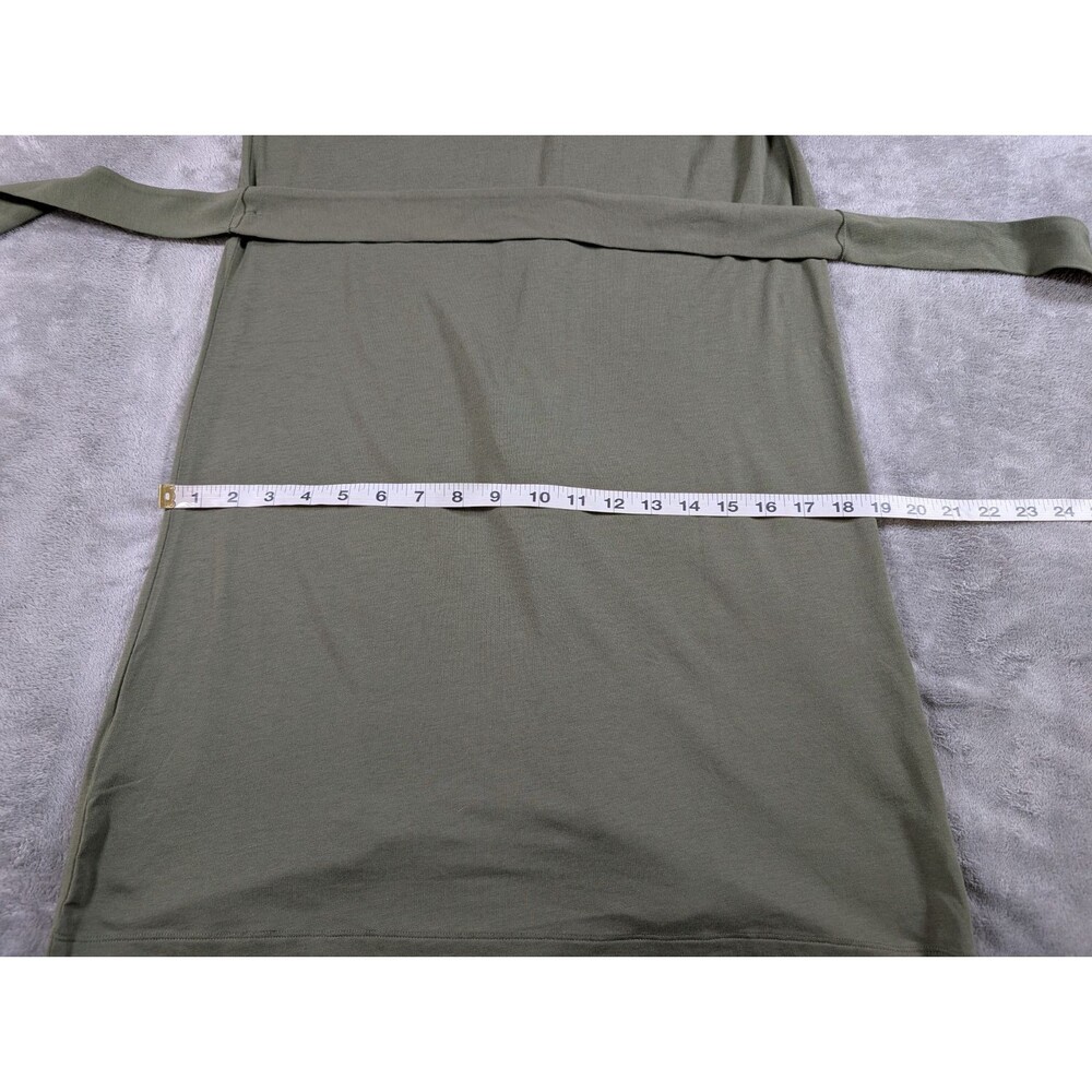 Joie Jadallah Shirt Dress Womens S Green Jersey Knit Belted Casual Pockets - Picture 10 of 11